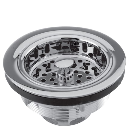 Newport Brass Large Basket Strainer Set in Polished Chrome 121-26